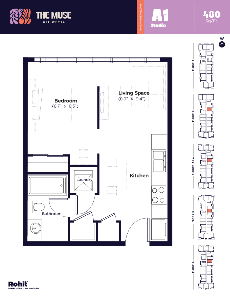 10119 - 85 Ave NW 1 Bed Apartment for Rent - Photo Gallery 9